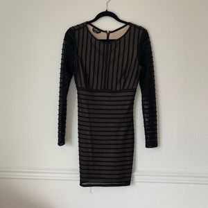 Body con mesh dress